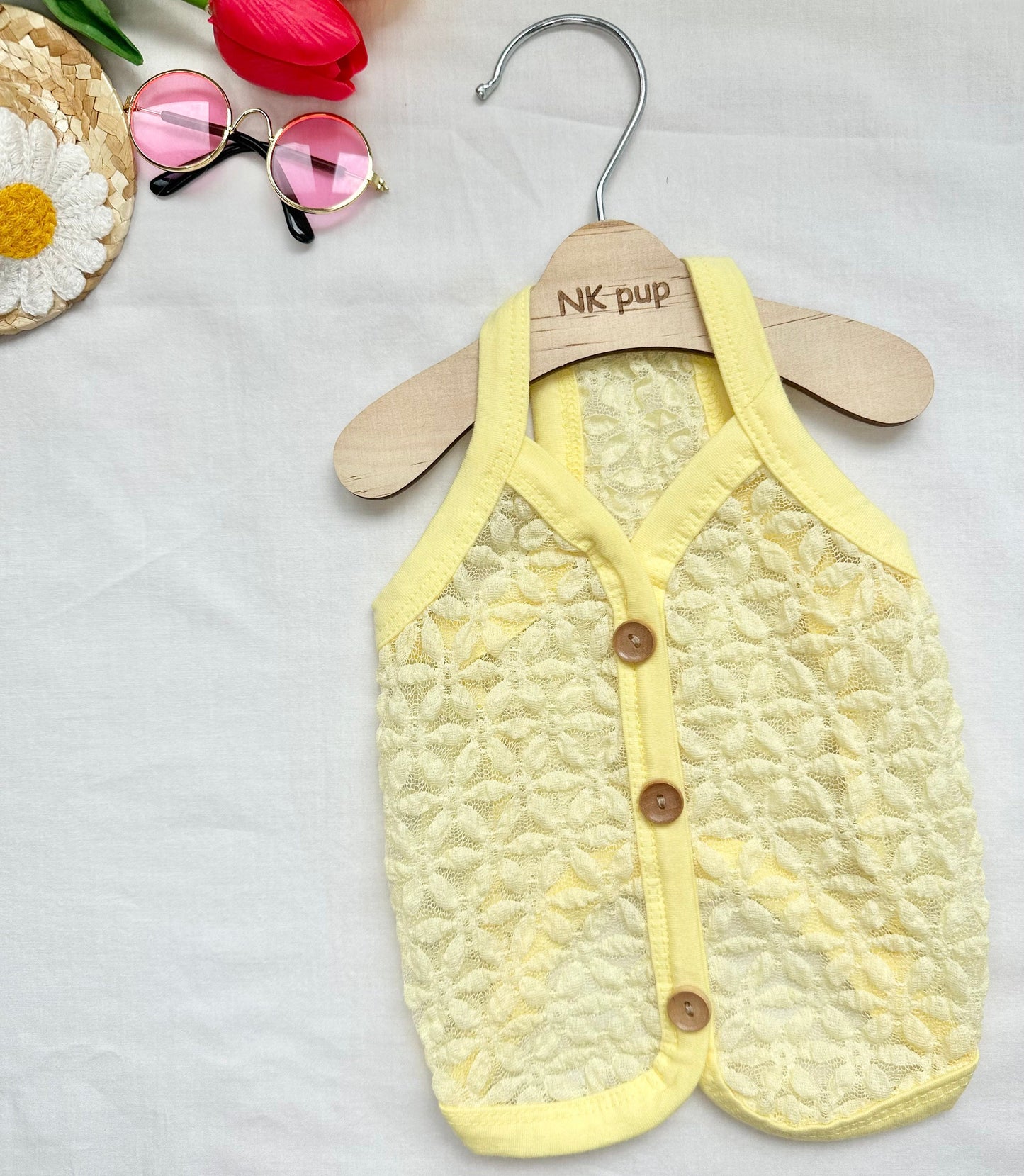 Pastel Chiffon Vest