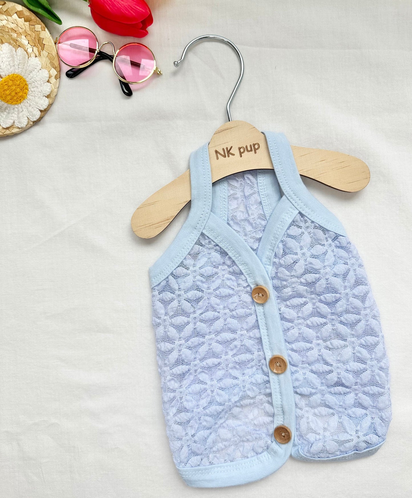 Pastel Chiffon Vest