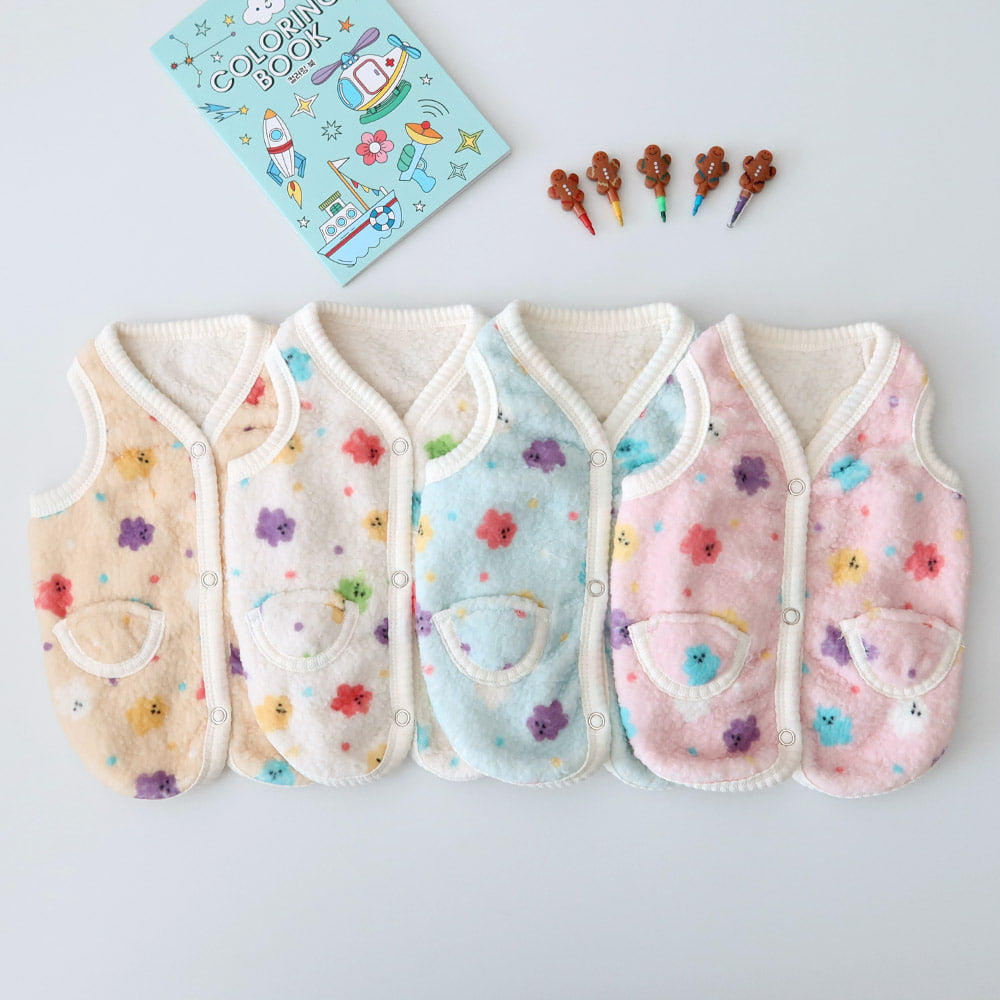 Jelly Bear Boa Fleece Dog Vest