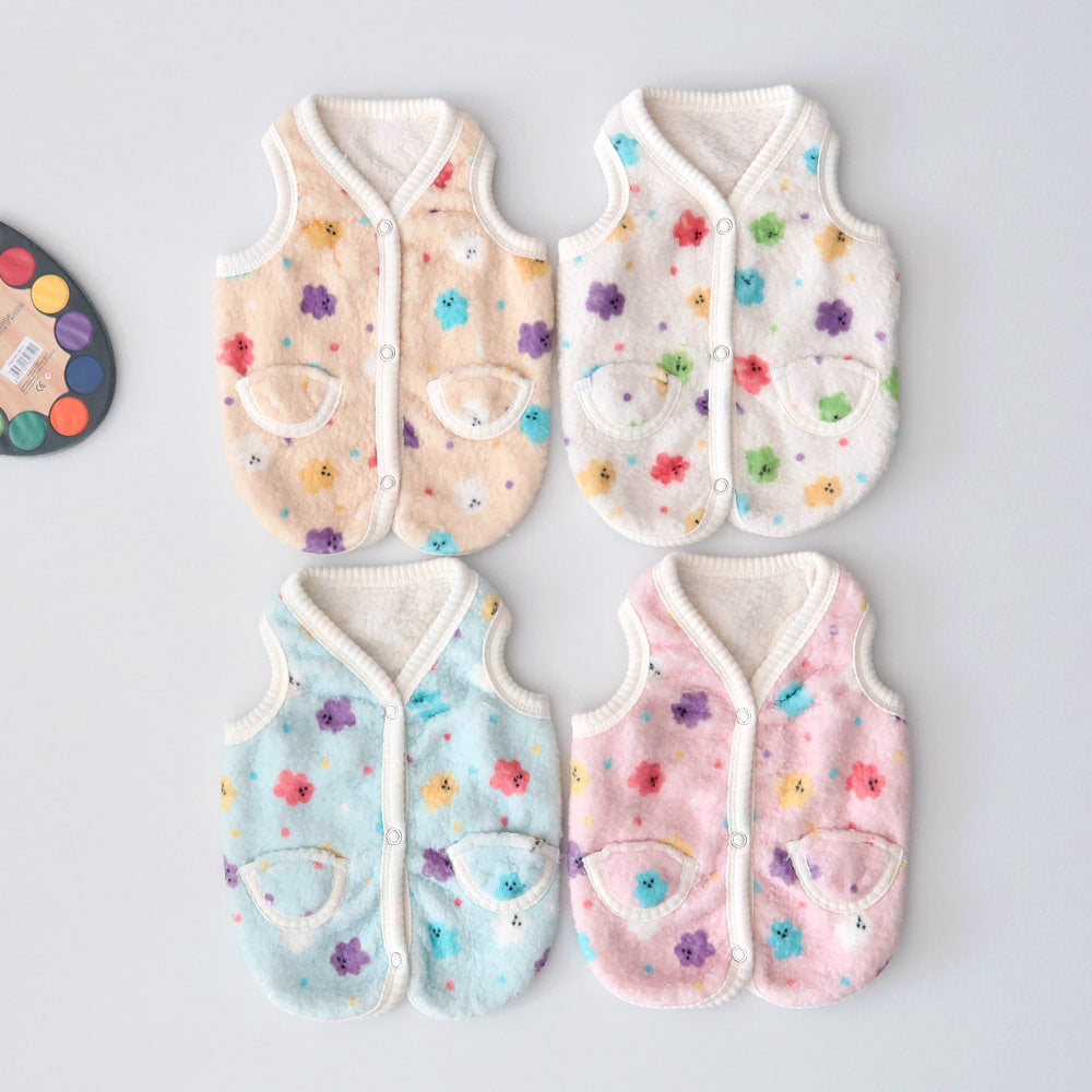 Jelly Bear Boa Fleece Dog Vest
