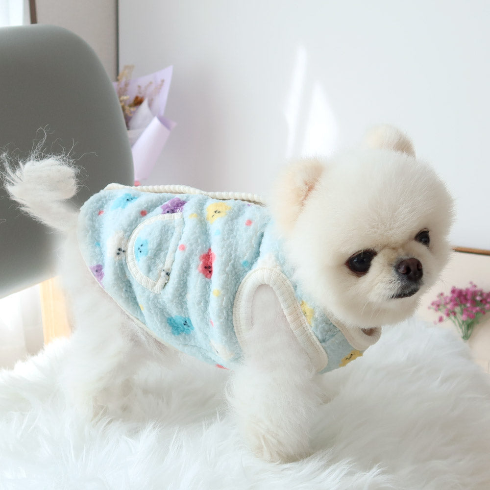 Jelly Bear Boa Fleece Dog Vest