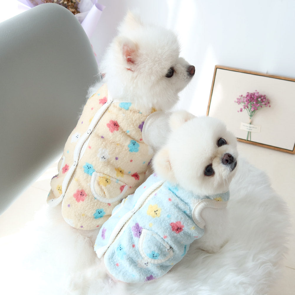 Jelly Bear Boa Fleece Dog Vest