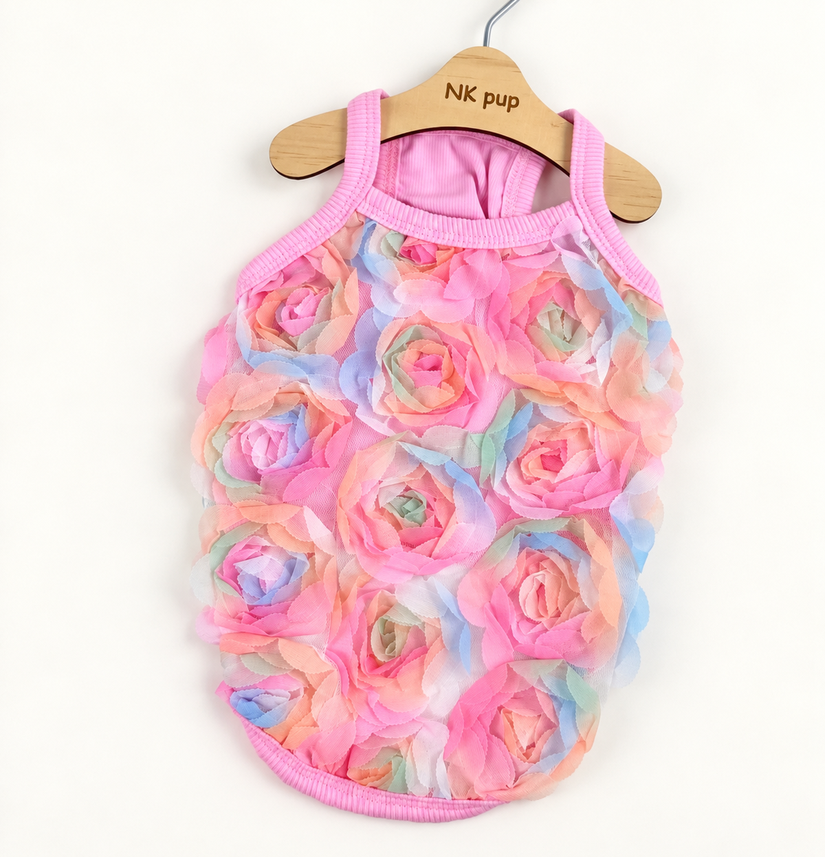 Rose Mesh Dog Tank Top