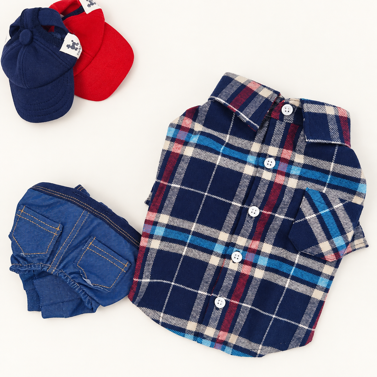 Wool Check Dog Shirt