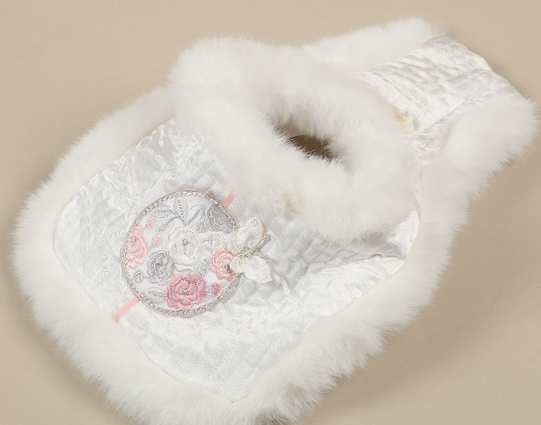 Floral Embroidered Vest Pet Hanbok