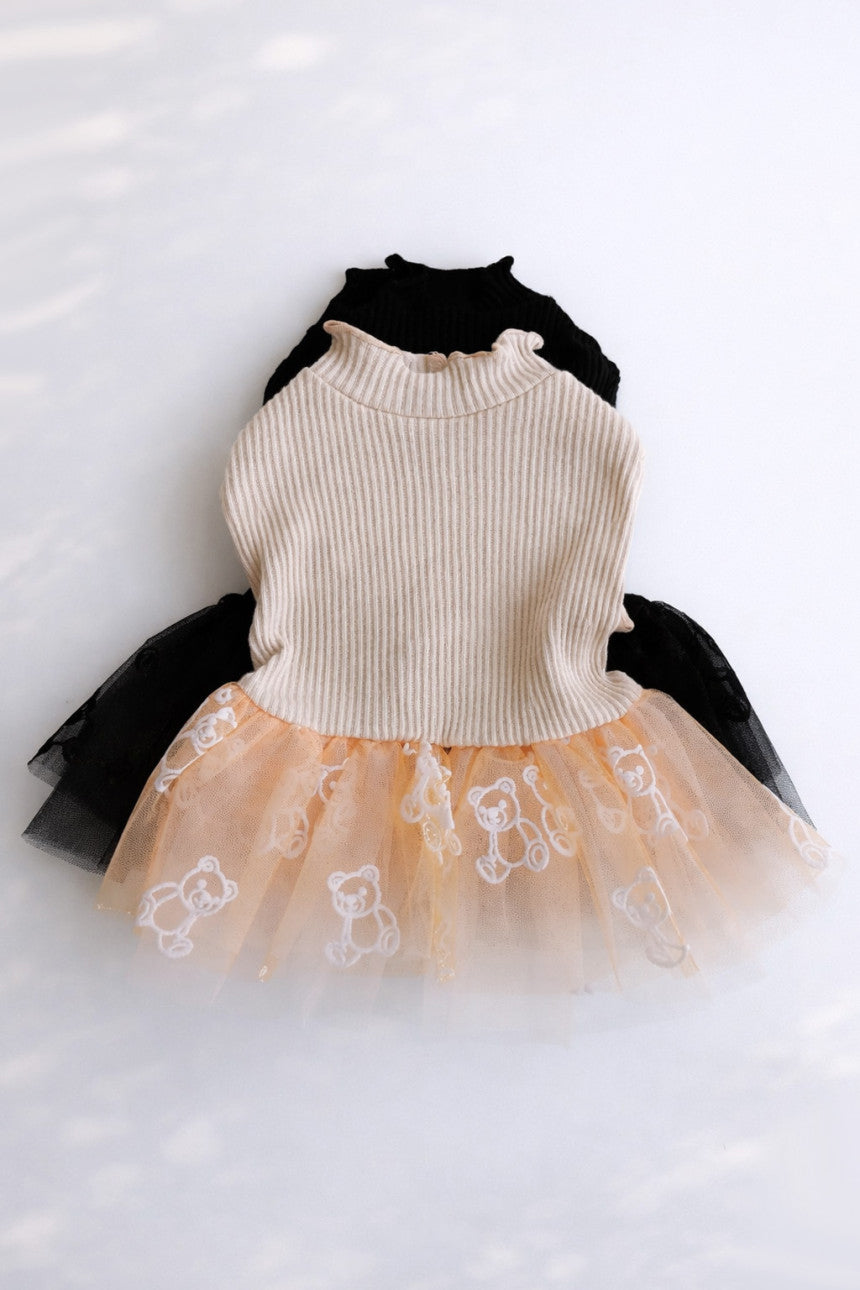Ribbed Knit Tutu Dress