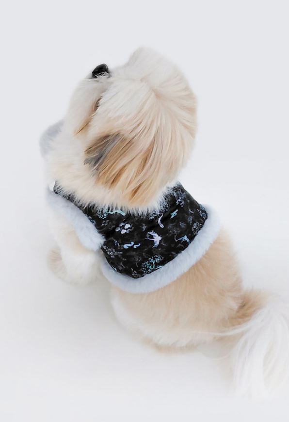 Traditional Crane Pet Vest Hanbok