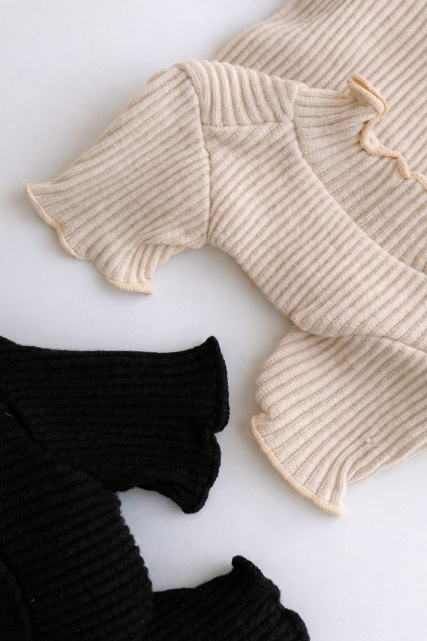 Ribbed Knit Bear Tutu Dog Dress