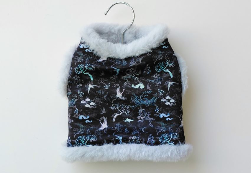 Traditional Crane Pet Vest Hanbok