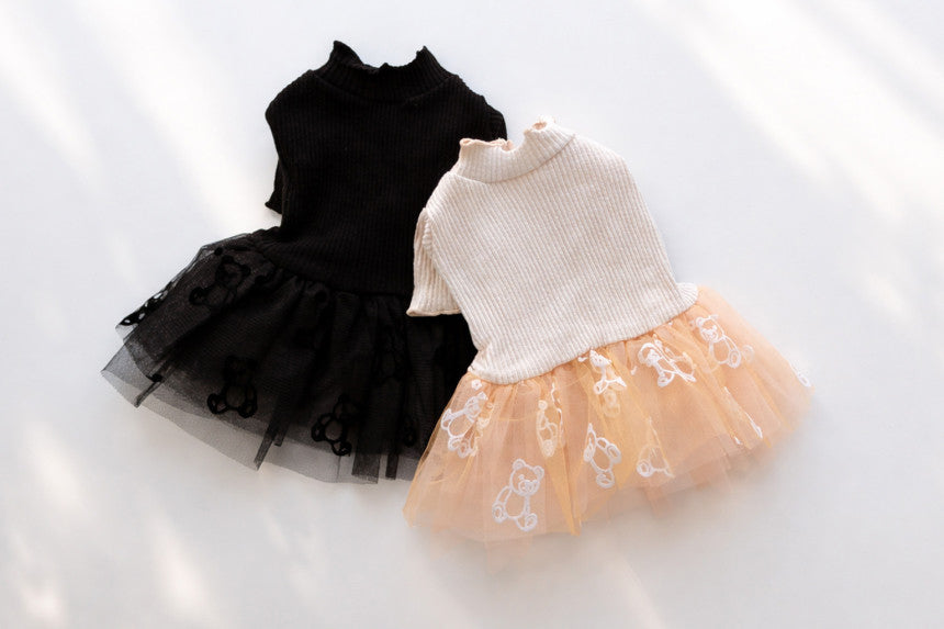 Ribbed Knit Tutu Dress