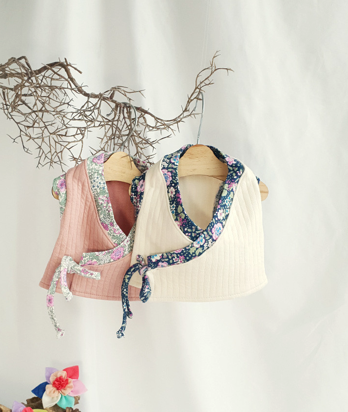 Floral Ribbed Modern Pet Hanbok