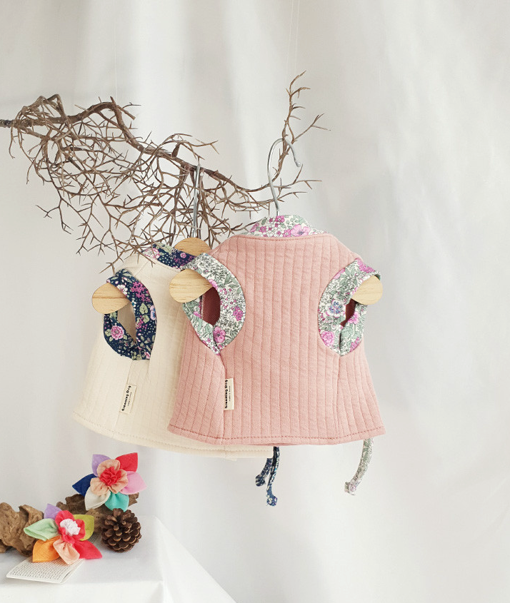 Floral Ribbed Modern Pet Hanbok