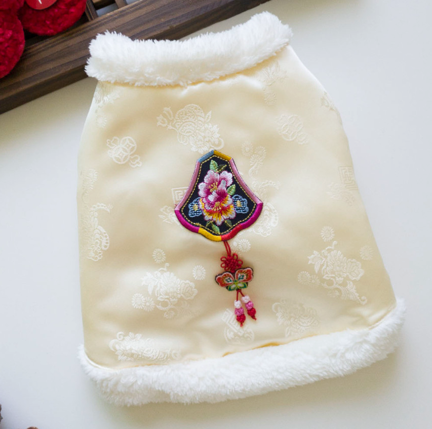Faux Fur Vest Pet Hanbok
