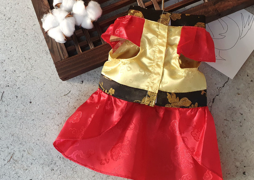 Puff Norigae Pet Hanbok