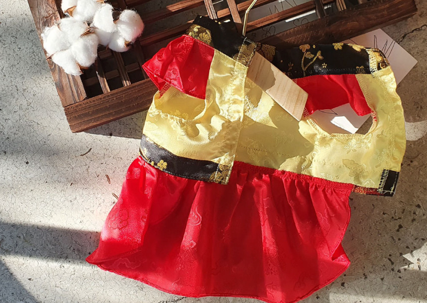 Puff Norigae Pet Hanbok