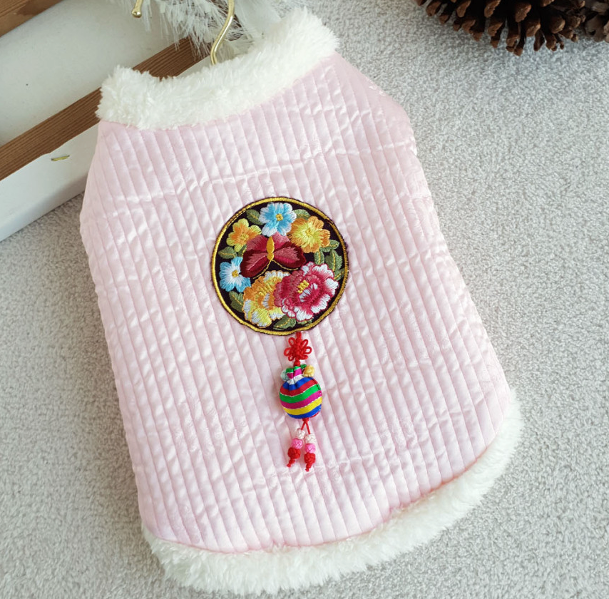 Pastel Quilted Vest Hanbok