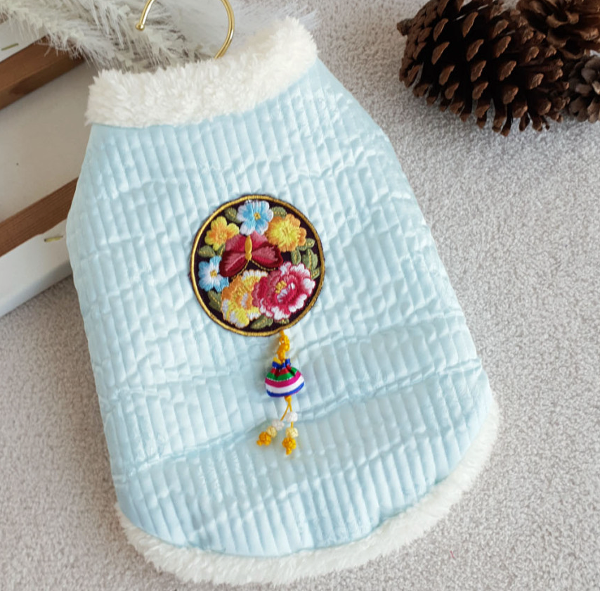 Pastel Quilted Vest Hanbok