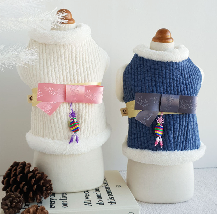 Cotton Quilted Vest Pet Hanbok
