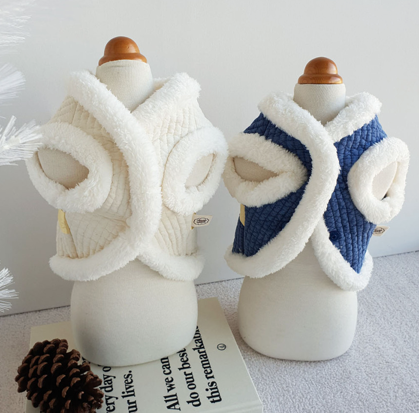 Cotton Quilted Vest Pet Hanbok