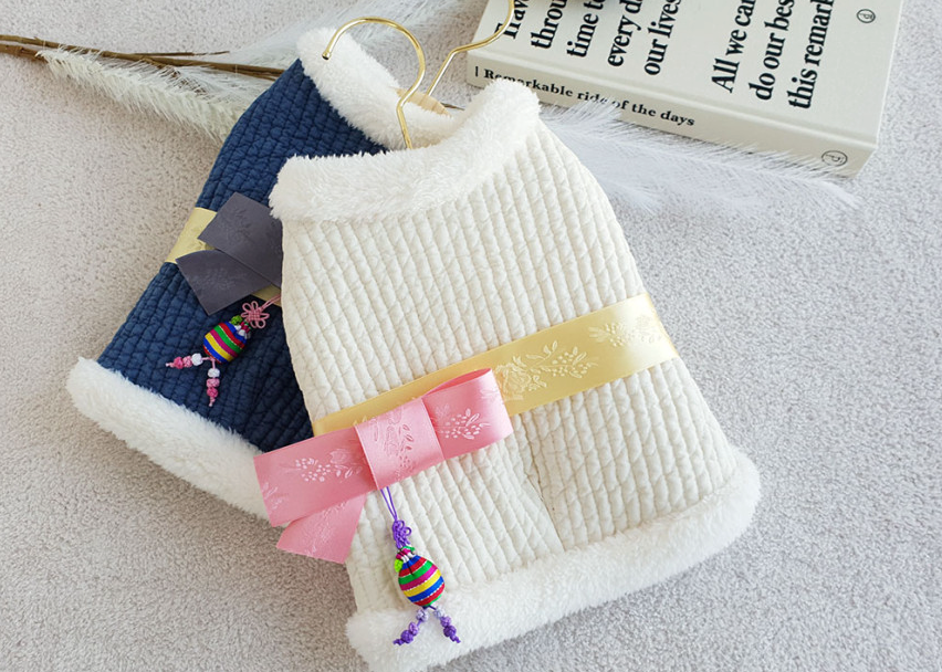 Cotton Quilted Vest Pet Hanbok