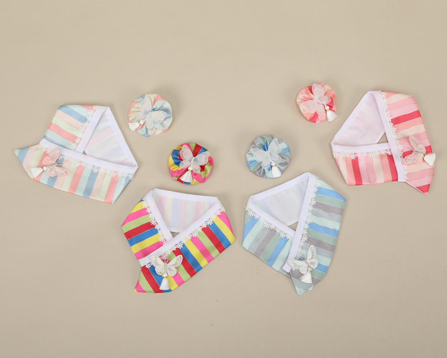 Butterfly Saekdong Pet Hanbok Cape