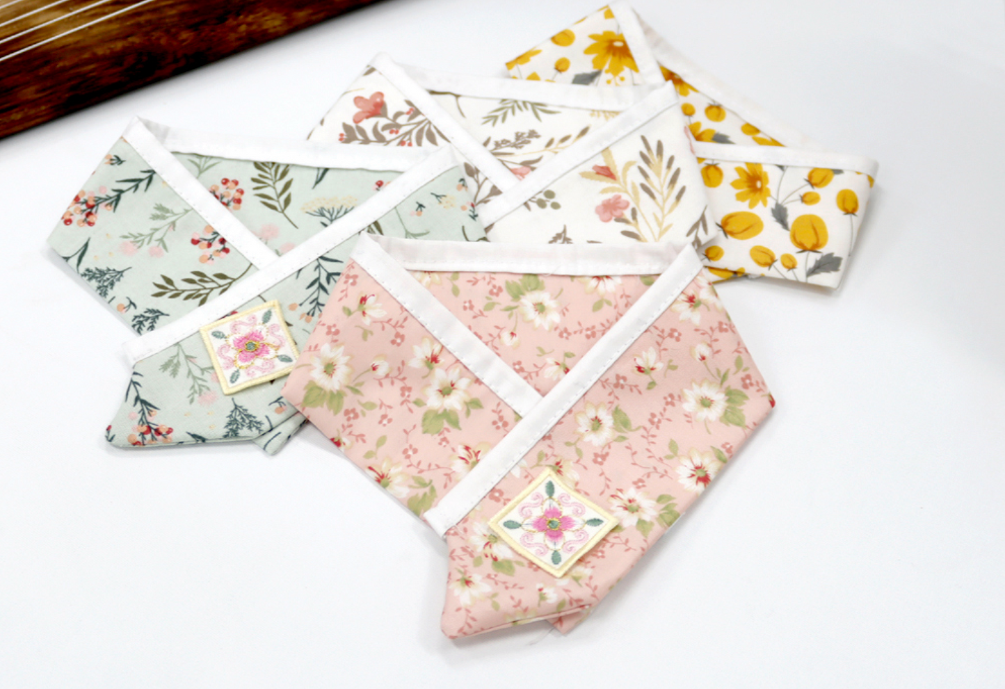 Floral Saekdong Pet Hanbok Cape