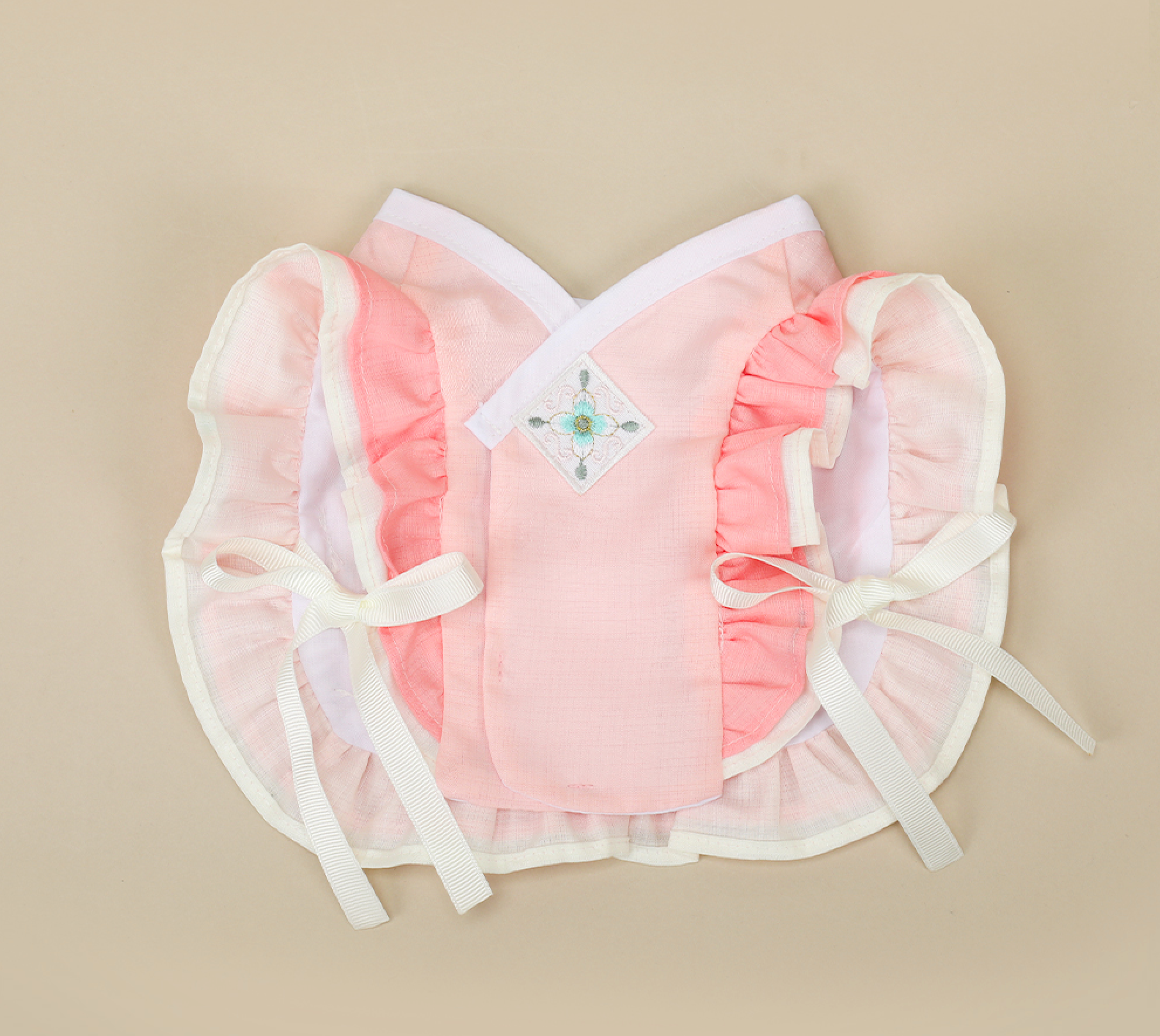 Floral Vest Pet Hanbok