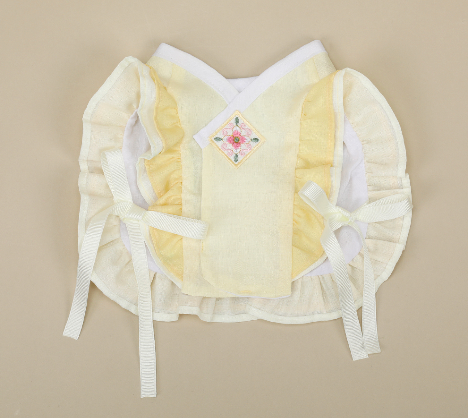 Floral Vest Pet Hanbok