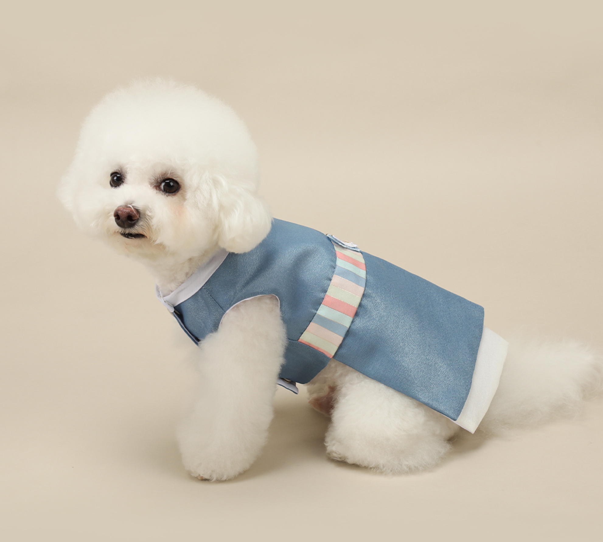 Sky Blue Pet Hanbok
