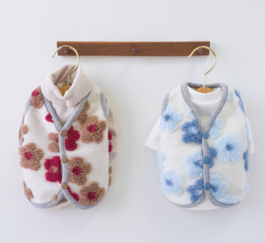 Floral Fleece Vest