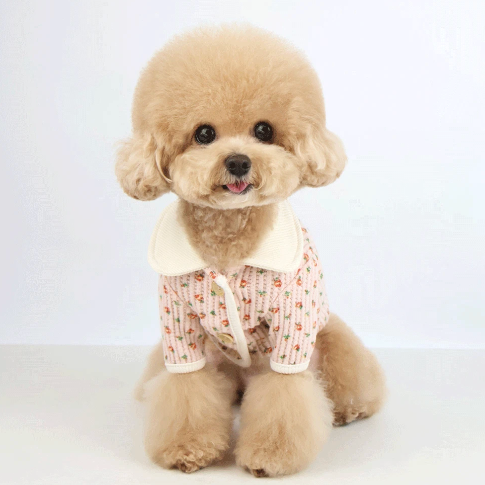 Ribbed Floral Cardigan