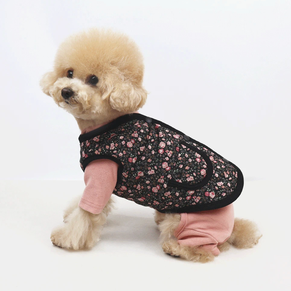 Granny Floral Quilted Vest