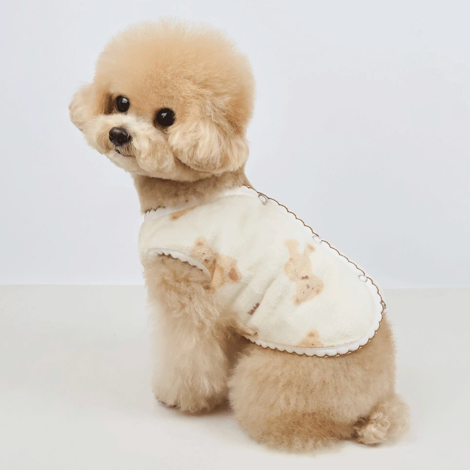 Teddy Bear Plush Dog Vest