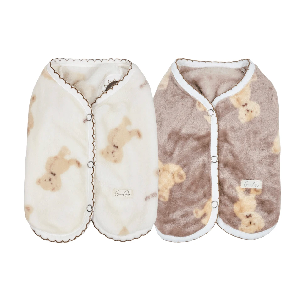 Teddy Bear Plush Dog Vest