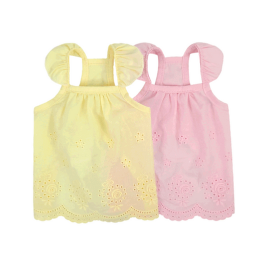 Eyelet Smocked Dress