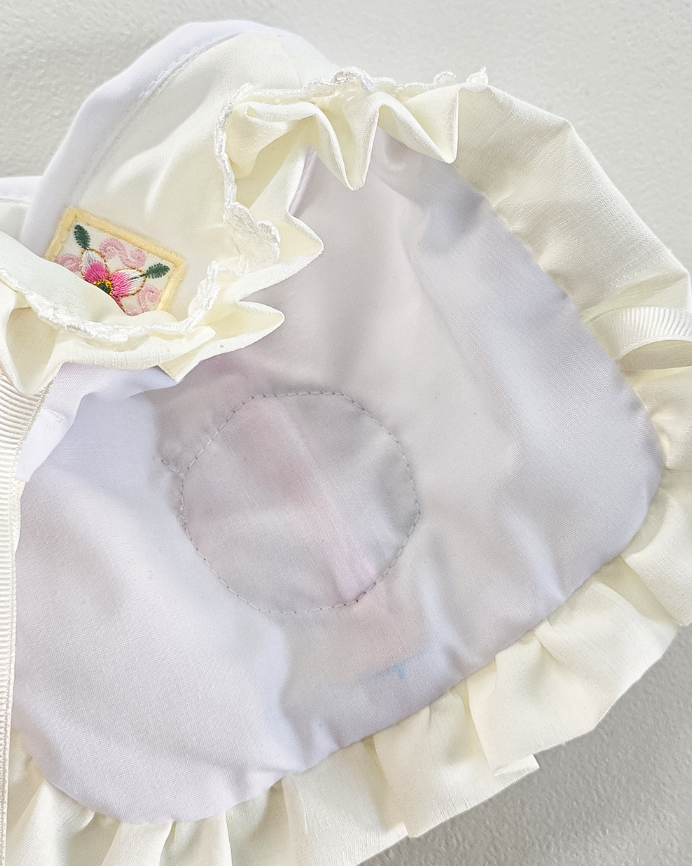 Floral Lace Baeja Vest Pet Hanbok