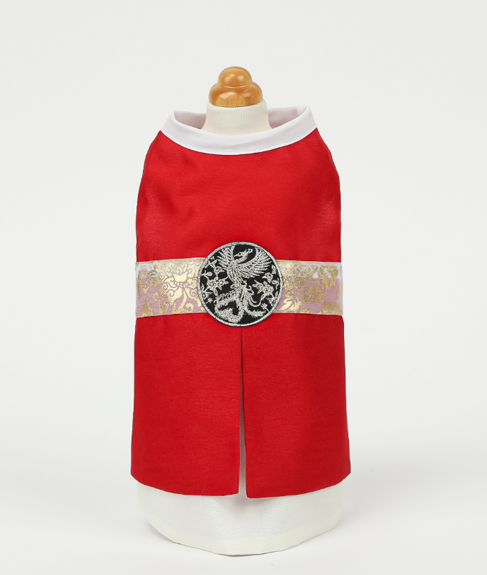 Phoenix Red Pet Hanbok