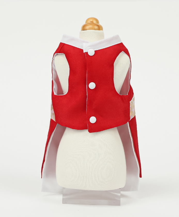 Phoenix Red Pet Hanbok