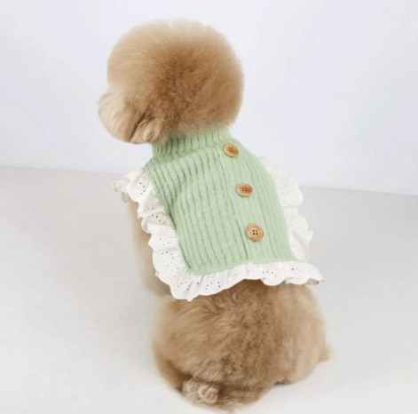 Race Ruffle Ribbed Bib