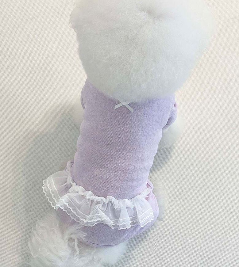 Ribbon Tulle Dog Overall