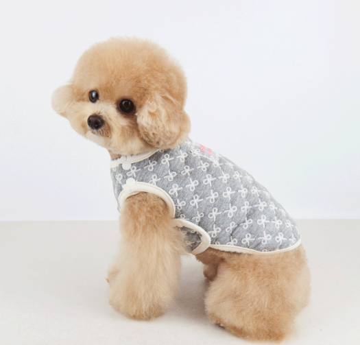 Lovely Ribbon Quilted Dog Vest