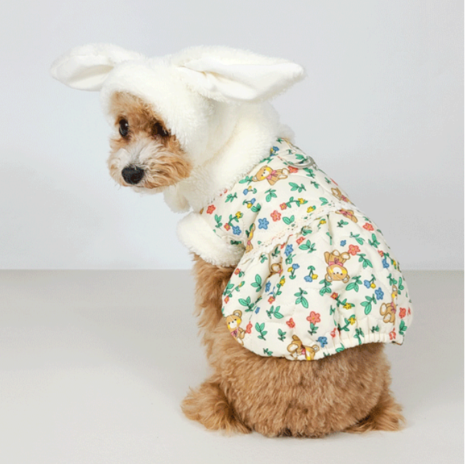 Bunny Ear Fleece Dog Hat