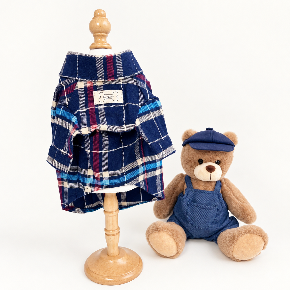 Wool Check Dog Shirt