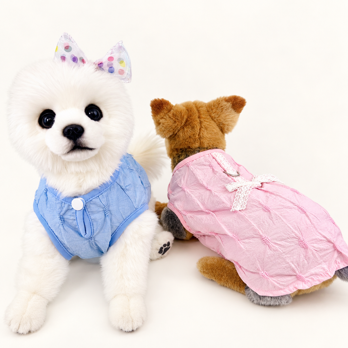 Lace Bow D-Ring Dog Shirt