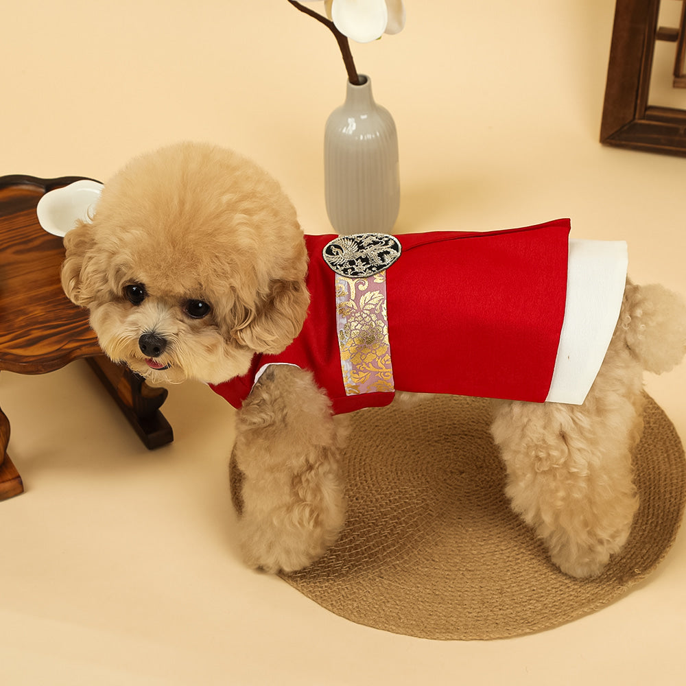Phoenix Red Pet Hanbok