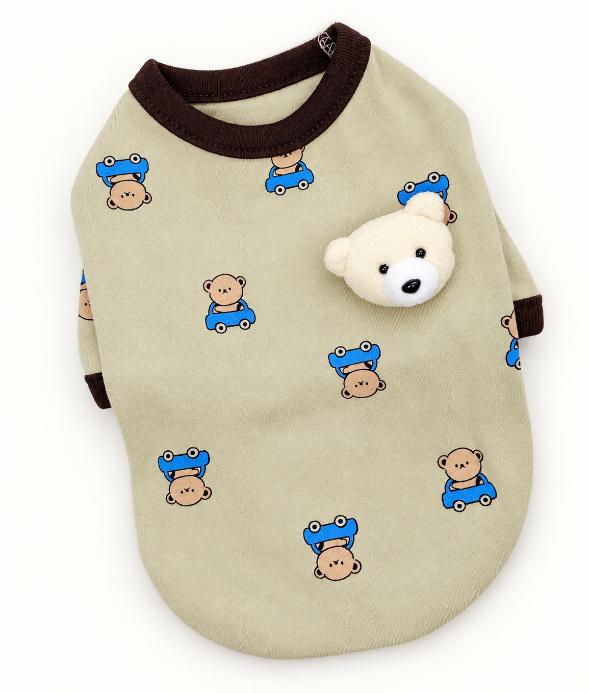 Teddy Bear Brooch Dog Shirt