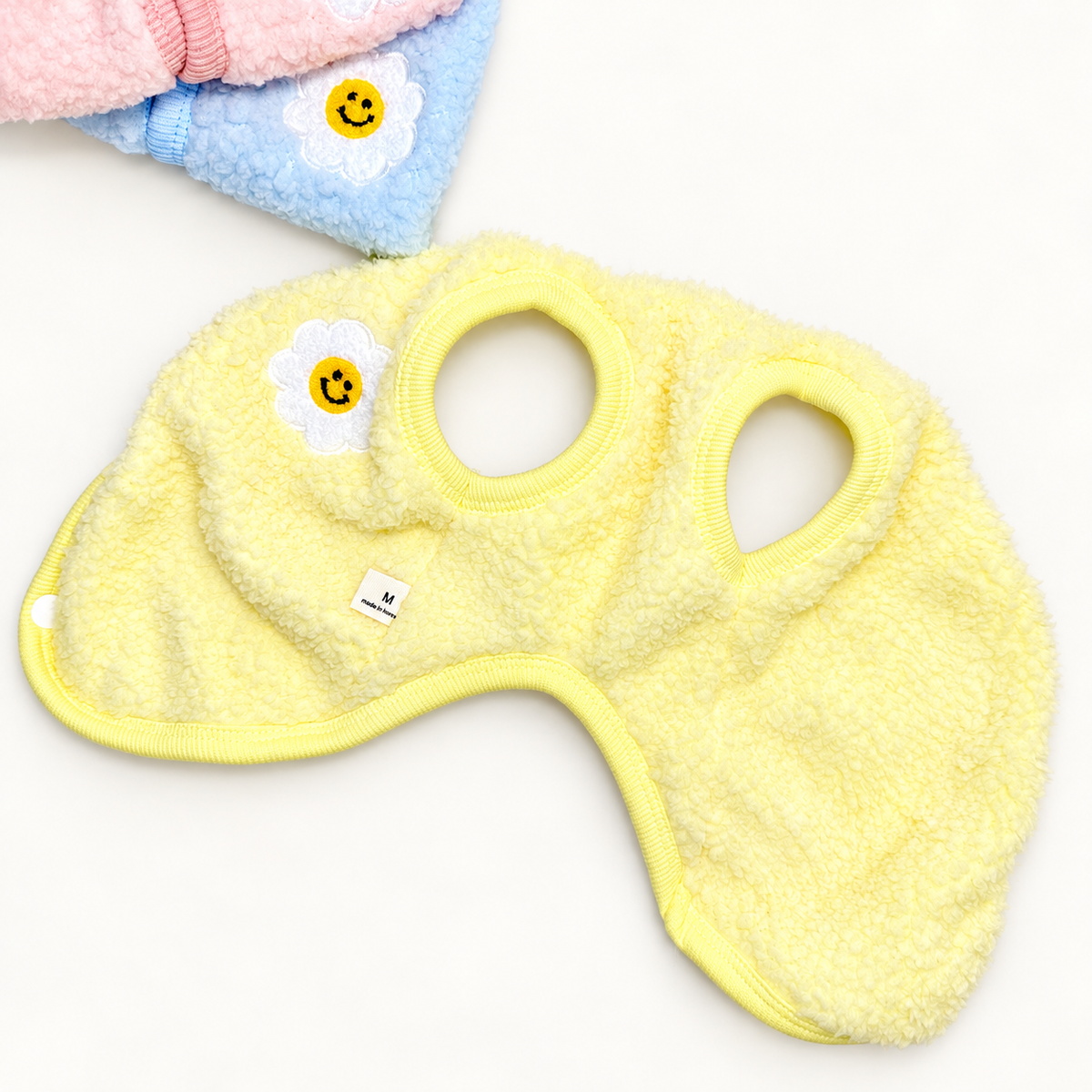 XS–3XL, Smile Daisy Fleece Dog Vest