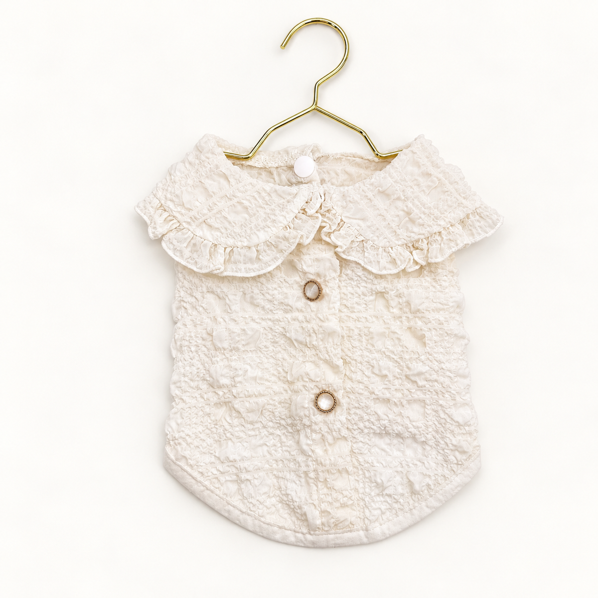 Ruffle Collar Dog Blouse
