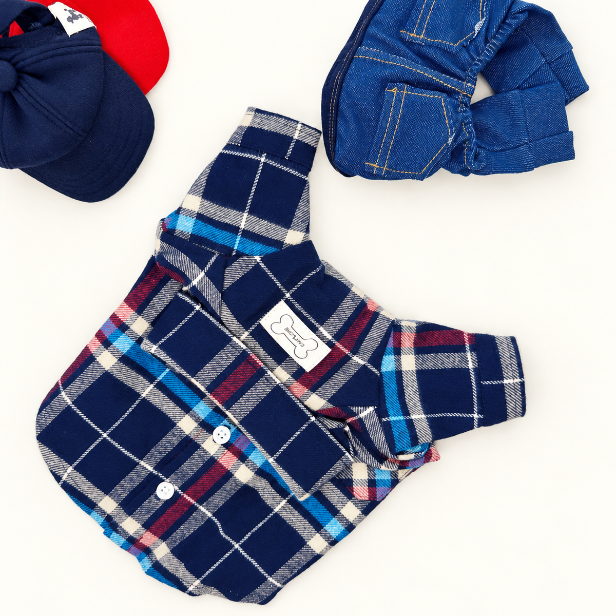 Wool Check Dog Shirt