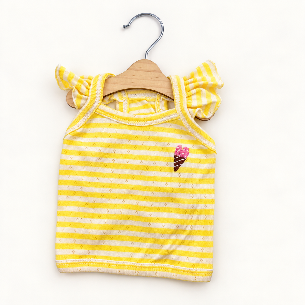 Ice Cream Stripe Dog Crop Top